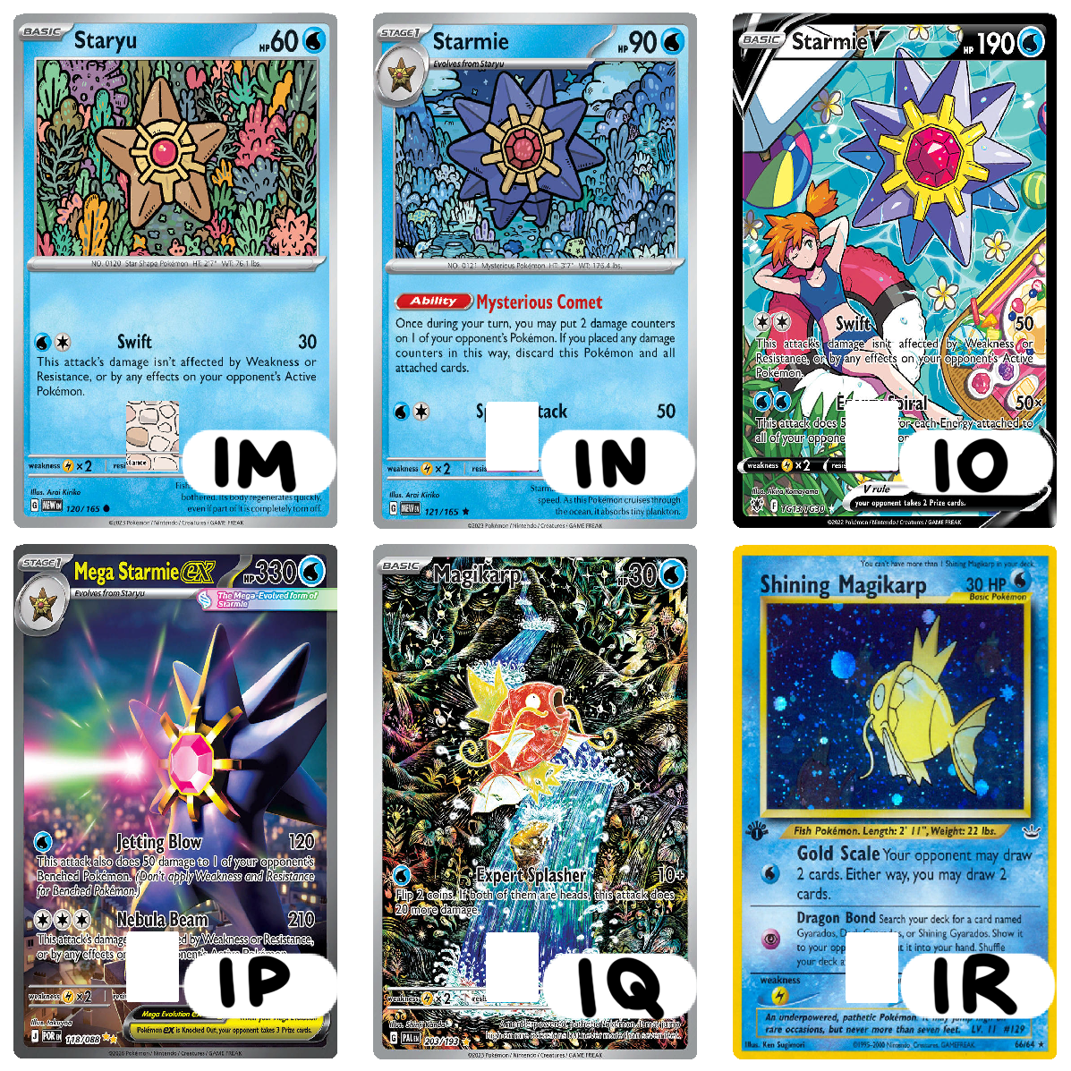 Water Type Monster Credit Card Skins