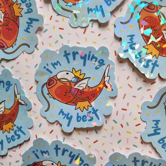 Karp “Trying My Best” Sticker