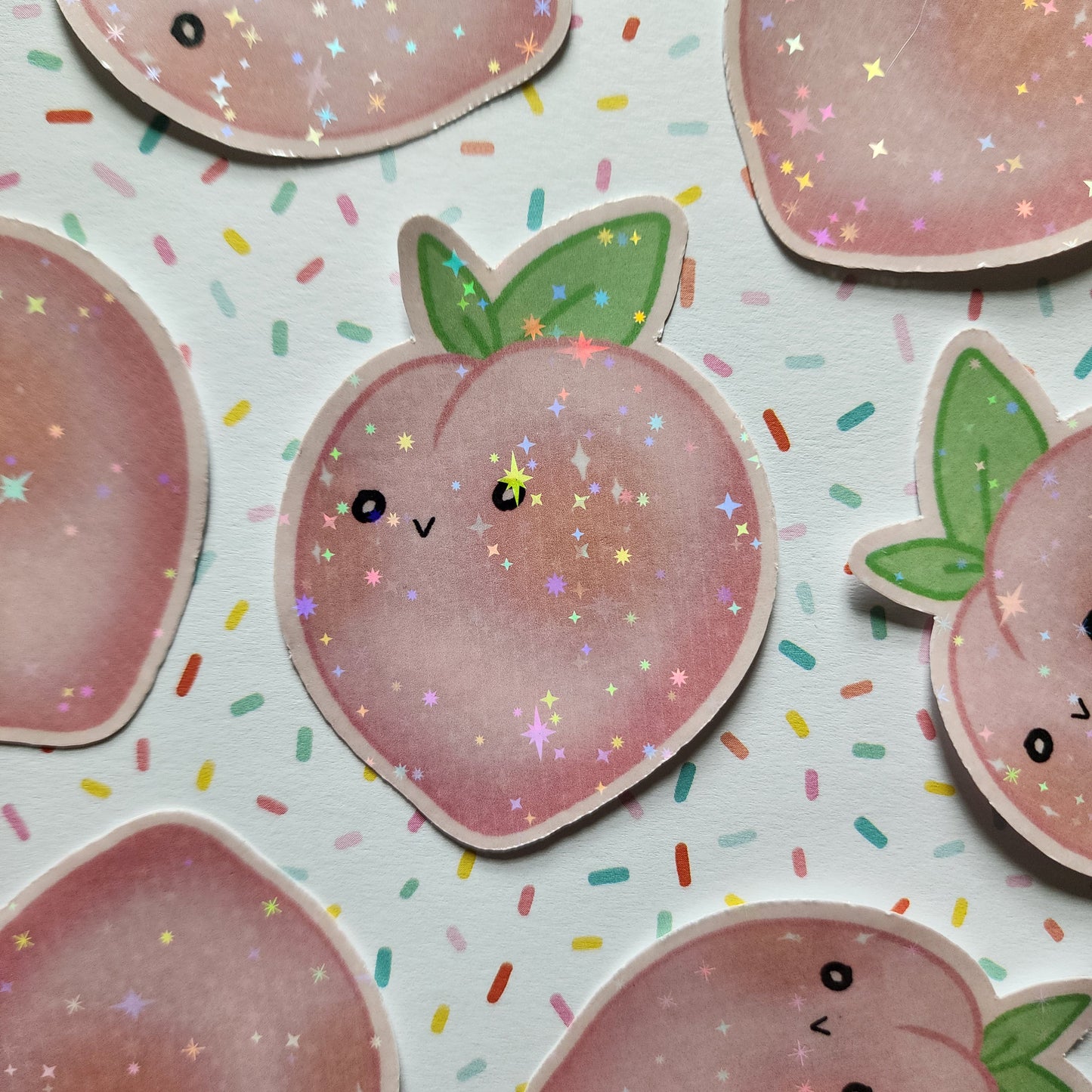 Peach Sticker