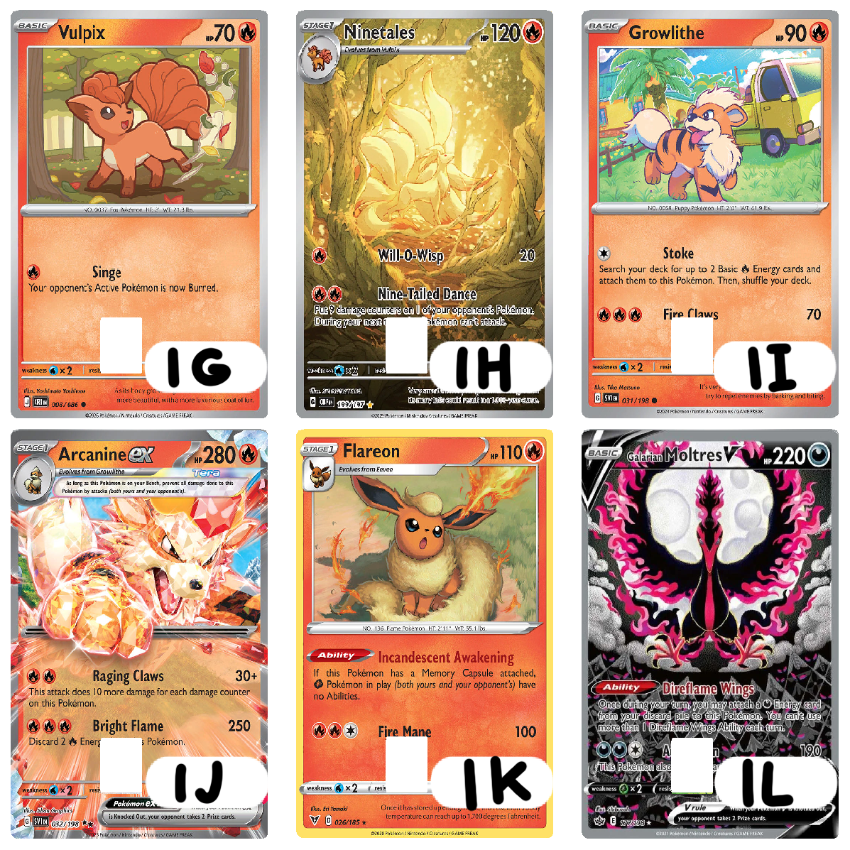 Fire Type Monster Credit Card Skins