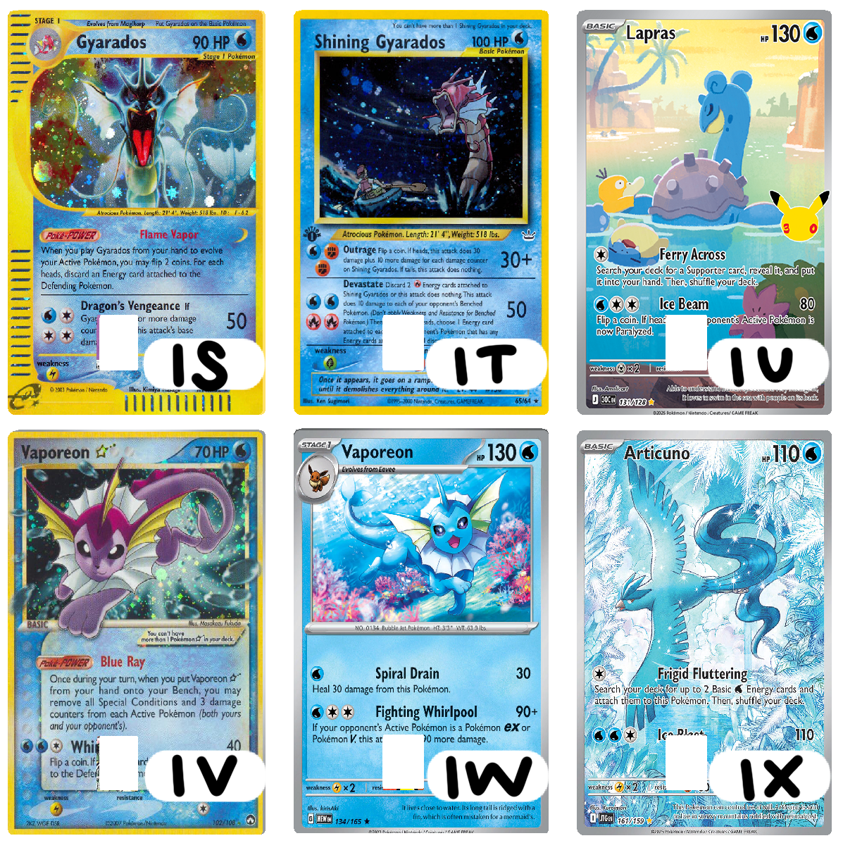 Water/Ice Type Monster Credit Card Skins