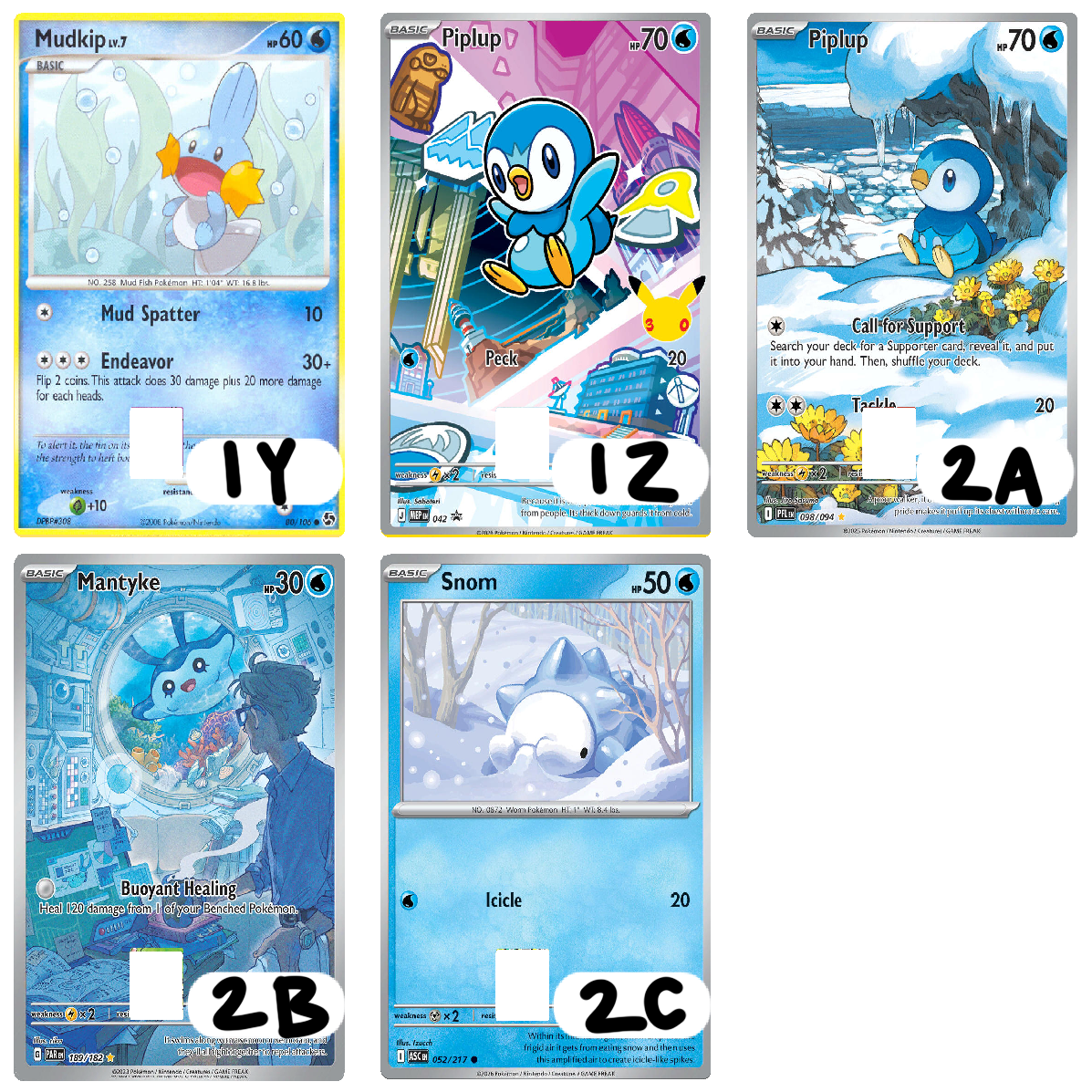 Water/Ice Type Monster Credit Card Skins